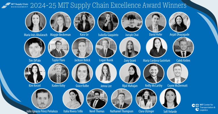 MIT SCM Announces 2024-2025 Supply Chain Excellence Award Recipients