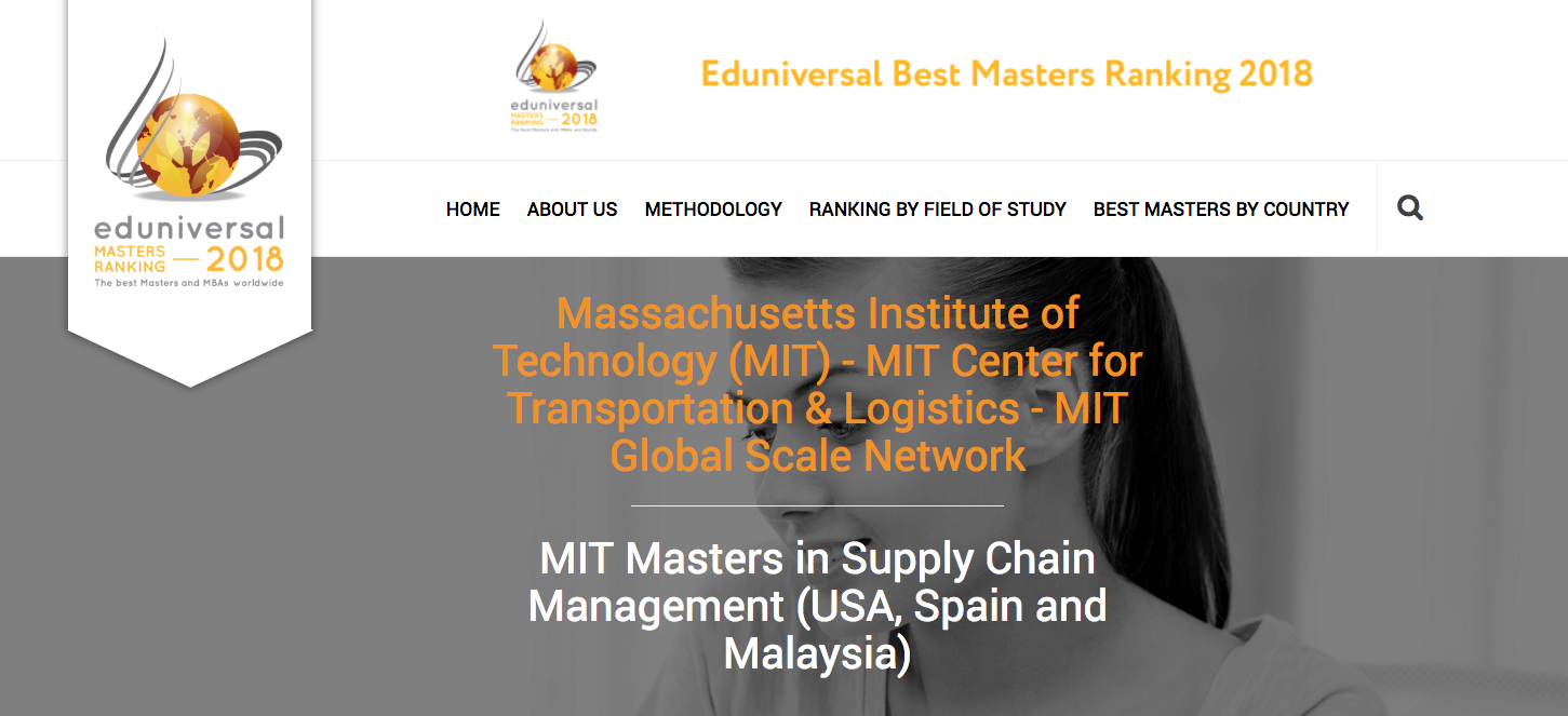 MIT SCM ranked number one in the world