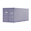 Purple shipping container