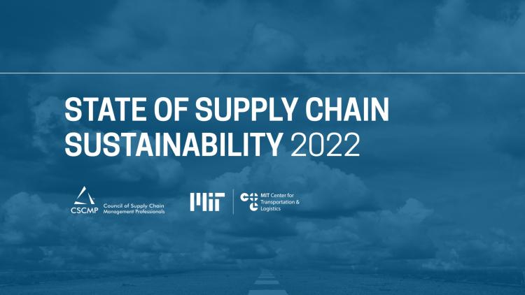 Cover page for State of Supply Chain Sustainability 2022