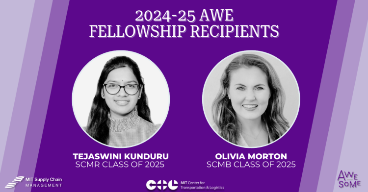 MIT SCM Announces 2024-2025 AWE Fellowship Recipients