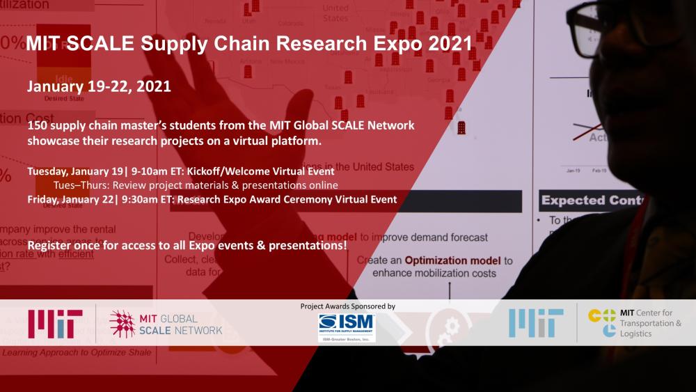 MIT SCALE Research Expo 2021 event card