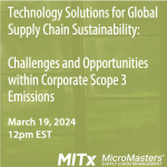 Technology Solutions for Global Supply Chain Sustainability
