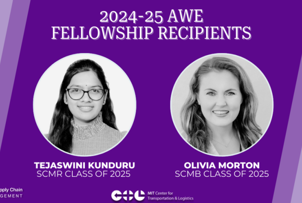 2024-2025 AWE MIT Fellows, Olivia Morton and Tejaswini Kunduru