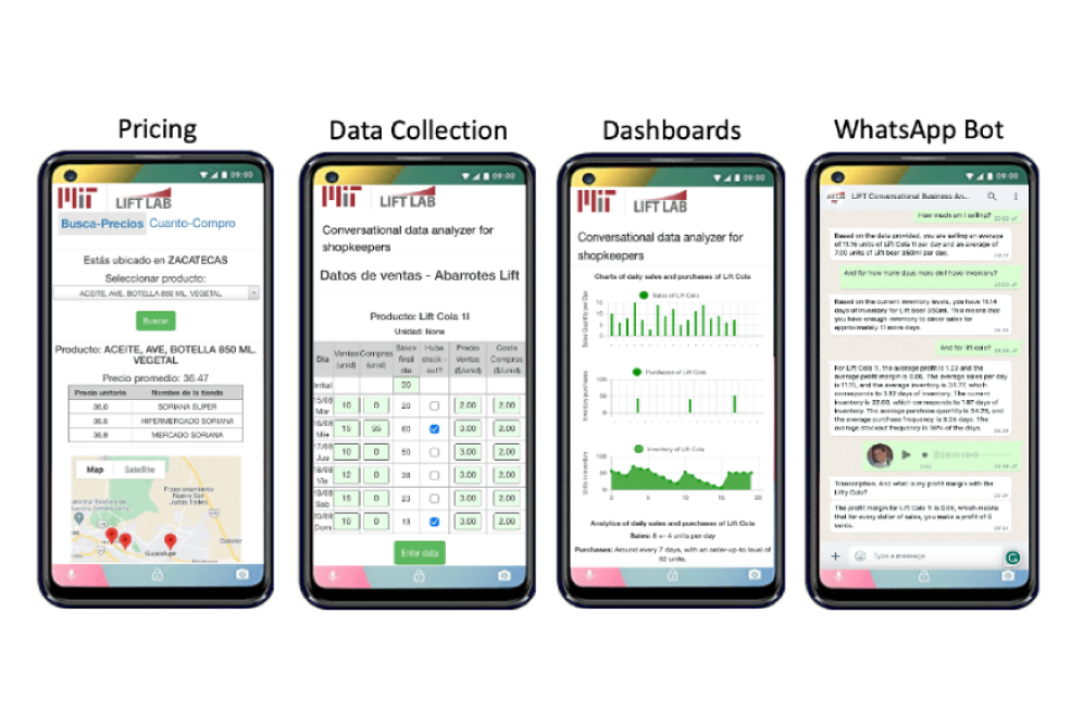 Image of phones showing off Cuanto Compro app