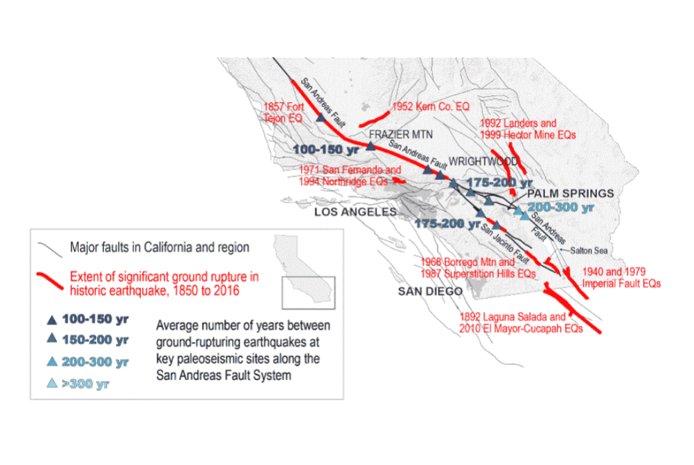 Map of South California
