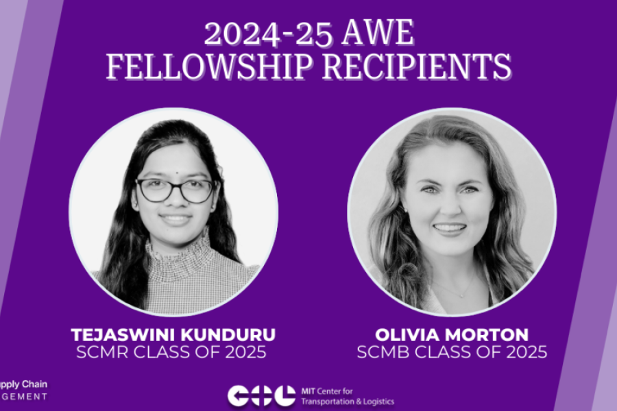 2024-2025 AWE MIT Fellows, Olivia Morton and Tejaswini Kunduru