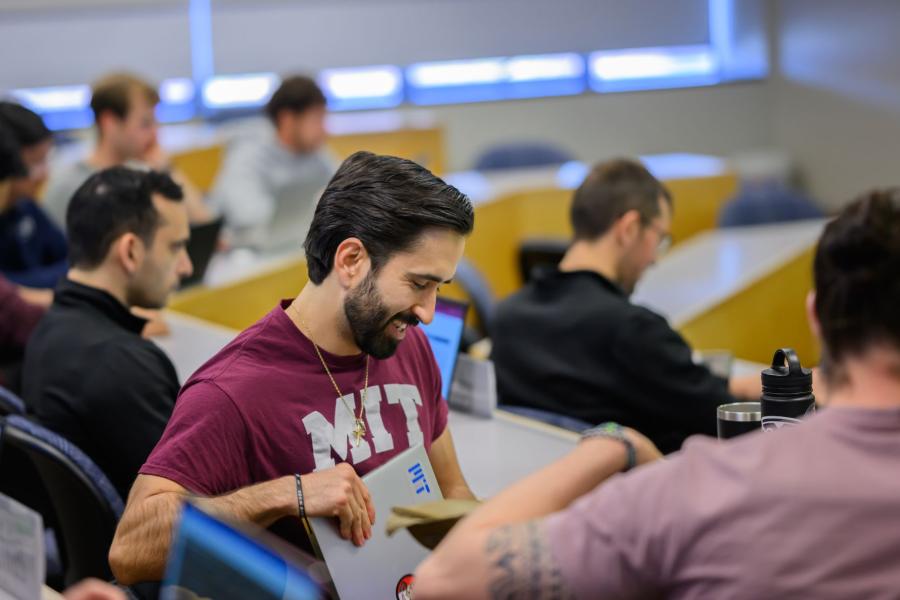 MIT students in a lecture hall